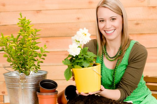 Green waste and reusable materials prepared for recovery